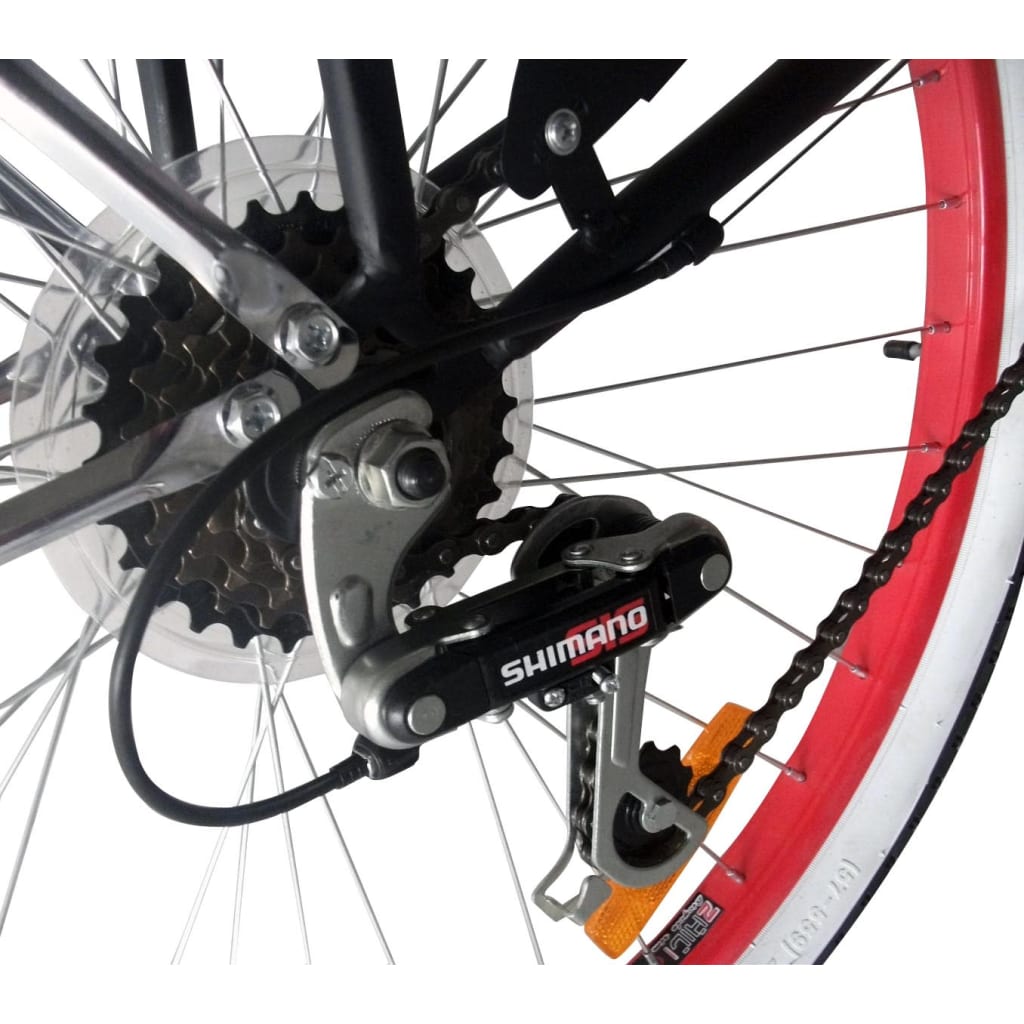Beachcruiser Hurricane 26" Zwart Met 6 Versnellingen
