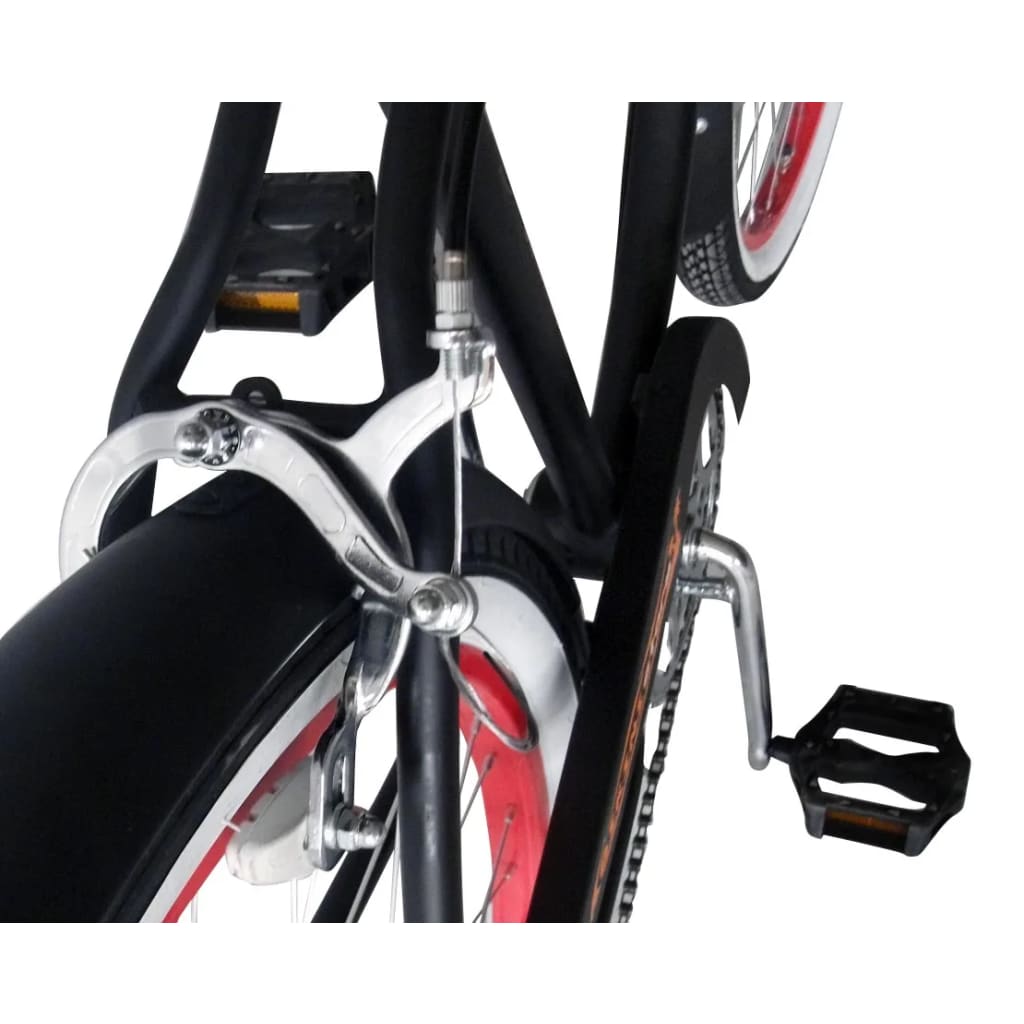 Beachcruiser Hurricane 26" Zwart Met 6 Versnellingen