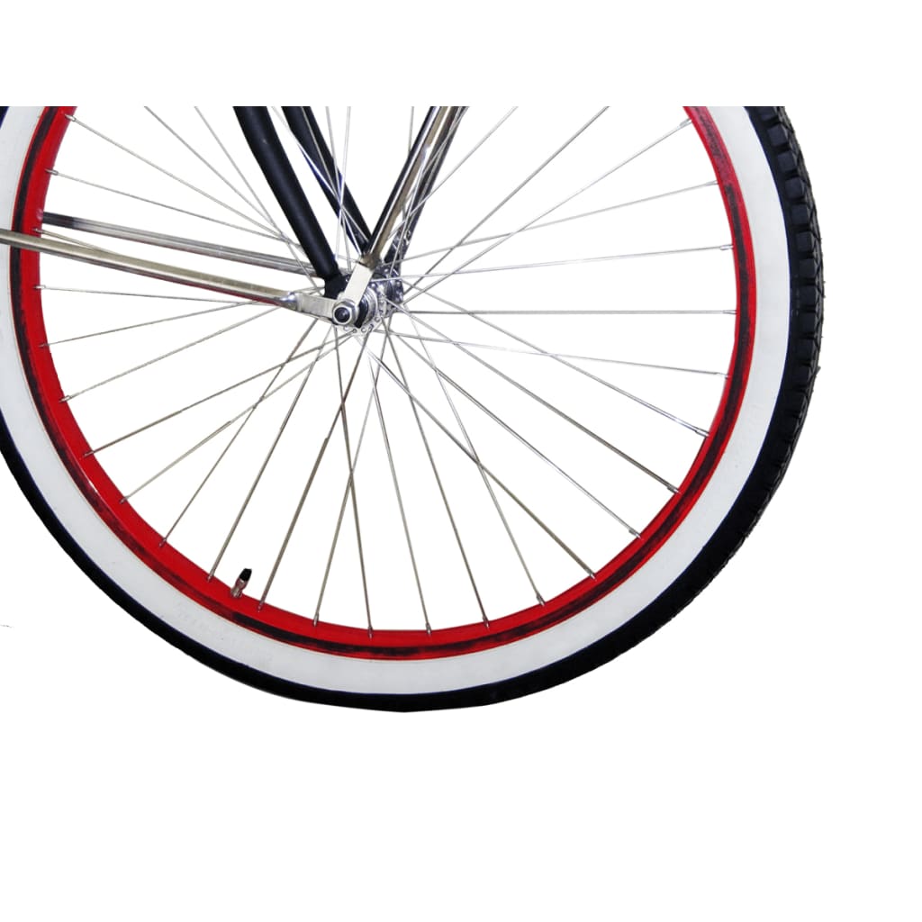 Beachcruiser Hurricane 26" Zwart Met 6 Versnellingen
