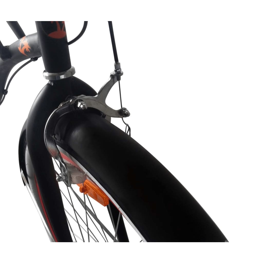 Beachcruiser Hurricane 26" Zwart Met 6 Versnellingen