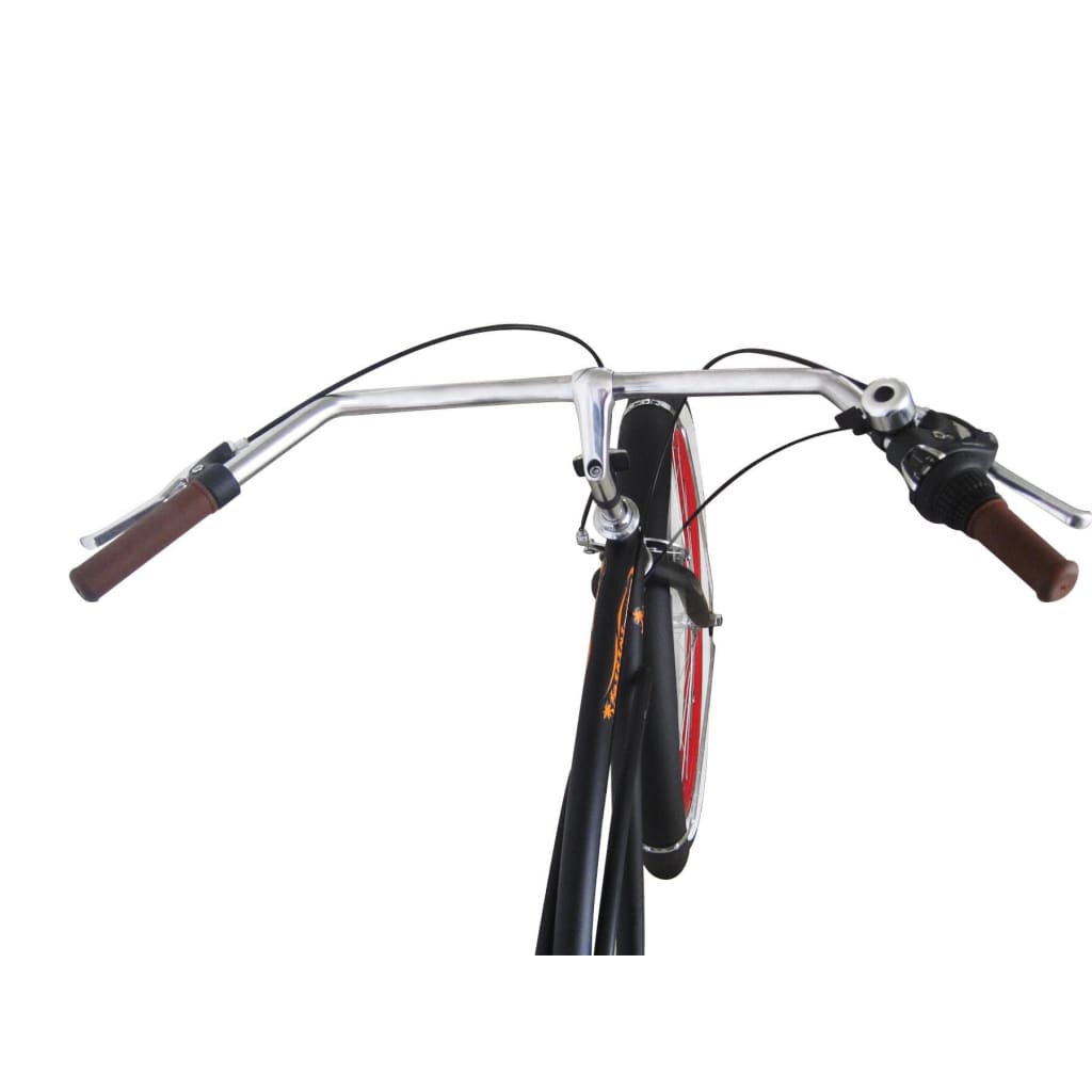 Beachcruiser Hurricane 26" Zwart Met 6 Versnellingen