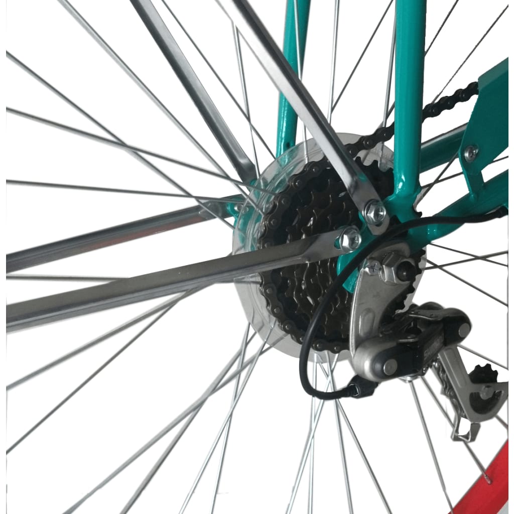 Beachcruiser Hurricane 26" Groen Met 6 Versnellingen