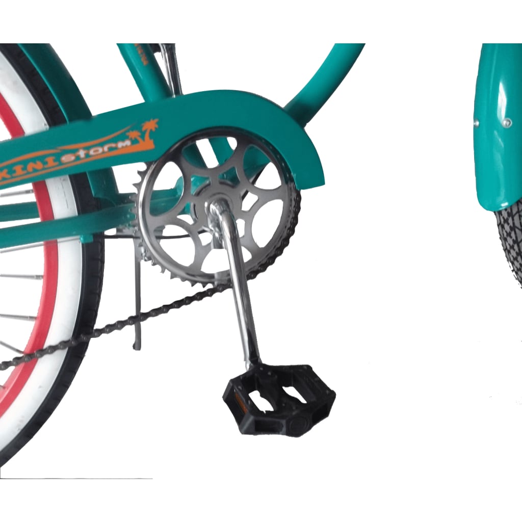 Beachcruiser Hurricane 26" Groen Met 6 Versnellingen