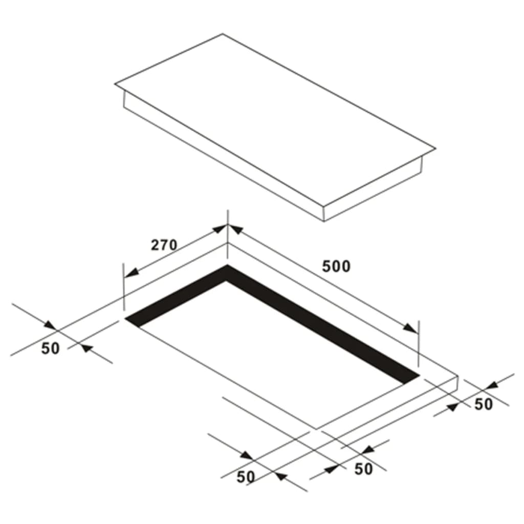 Keramische Kookplaat Eurokera Glas 3000 W
