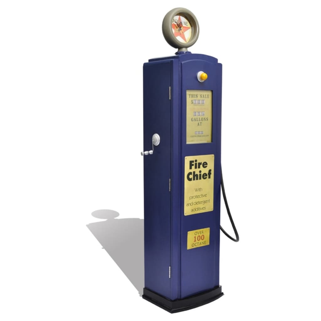Cd / Dvd Opbergmeubel Benzinepomp Blauw