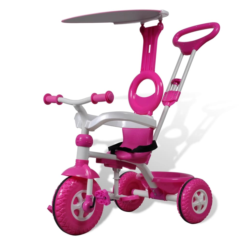 Kinder Driewieler Roze-Wit