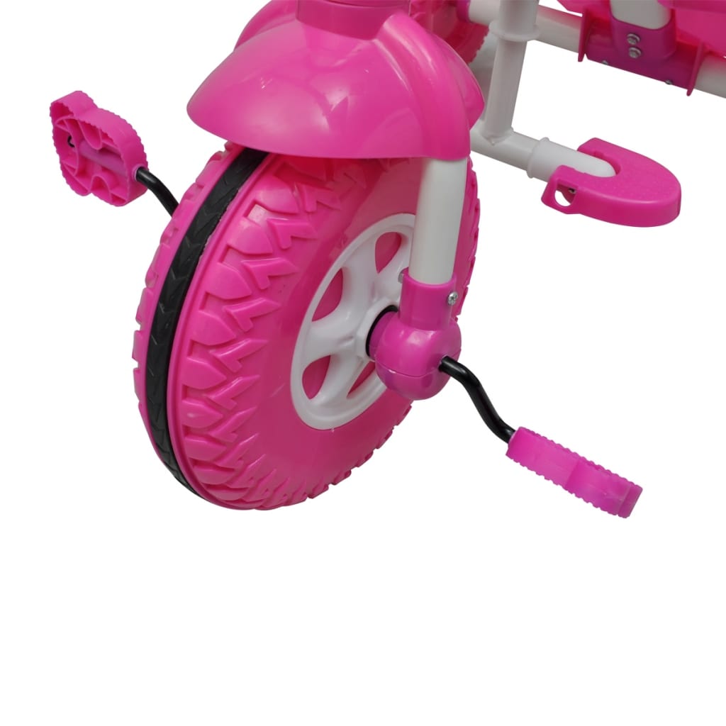Kinder Driewieler Roze-Wit