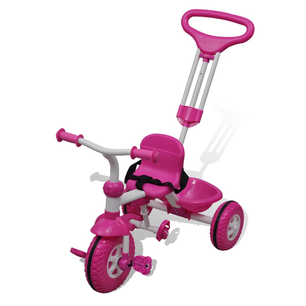 Kinder Driewieler Roze-Wit