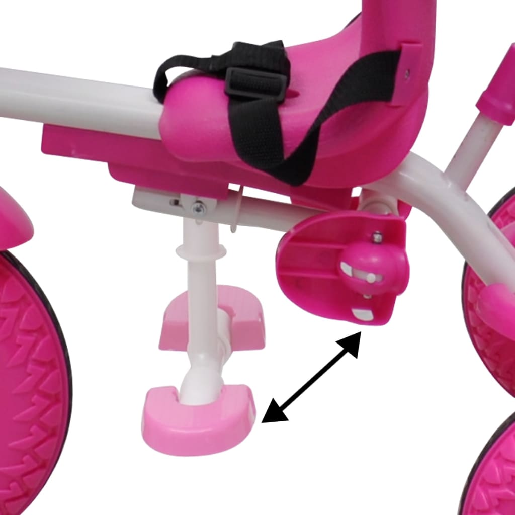 Kinder Driewieler Roze-Wit