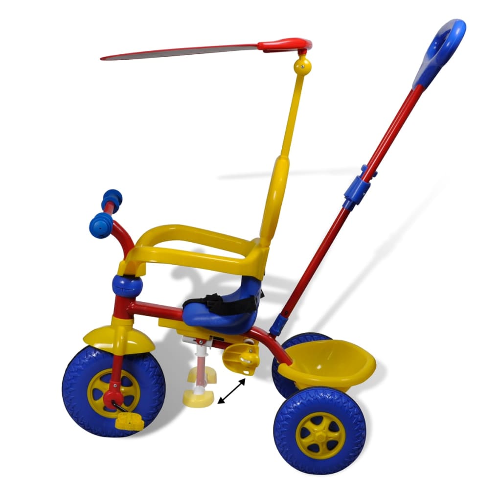 Kinderen Driewieler Voor Kleine Kinderen Rood-Blauw-Geel