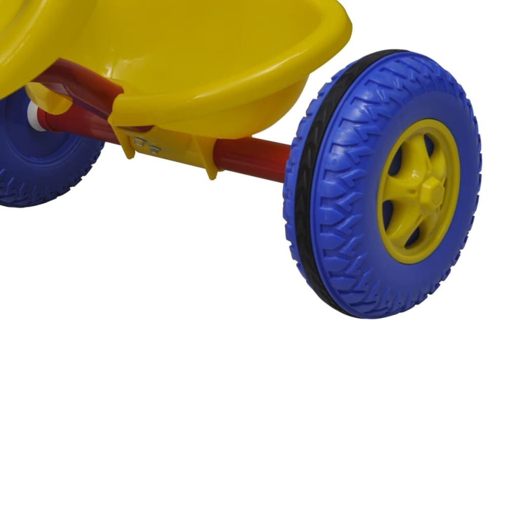 Kinder Driewieler Rood-Blauw-Geel Voor Kleine Kinderen