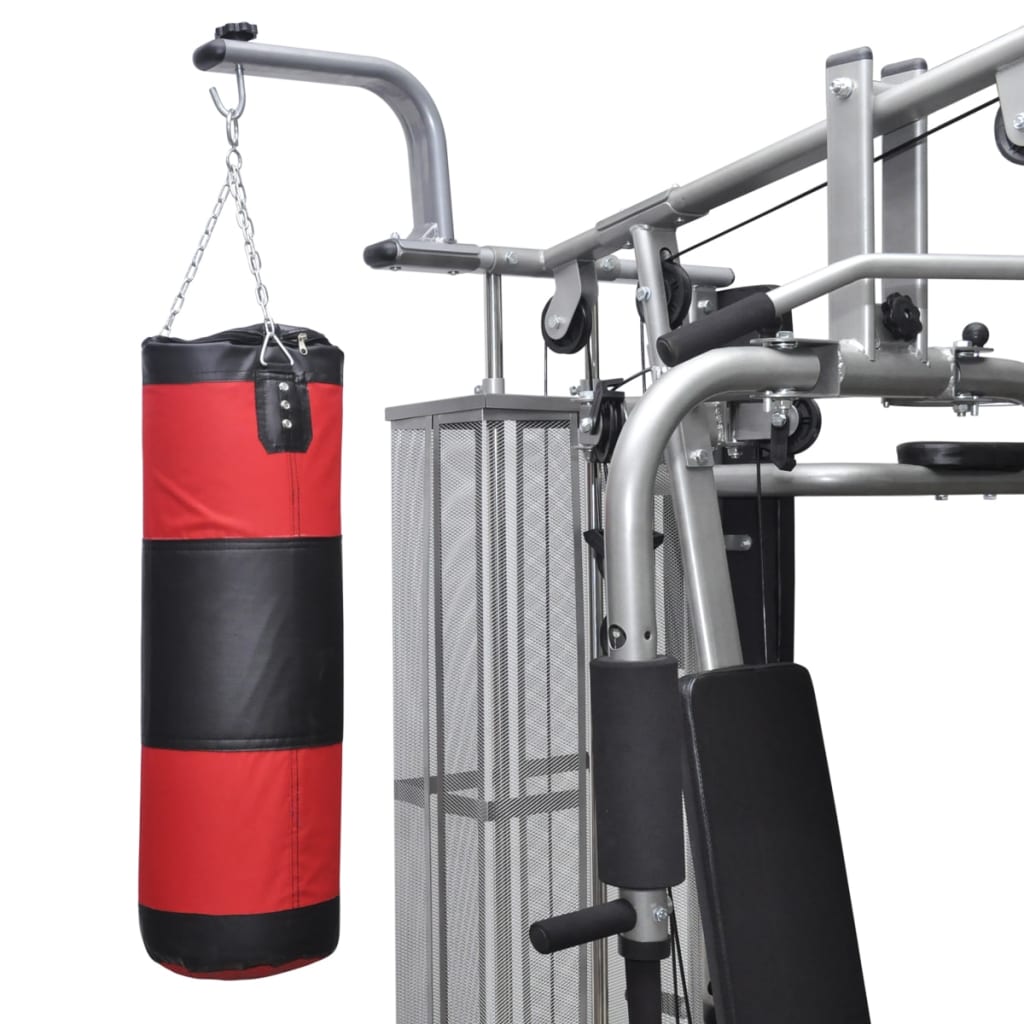 Mega Homegym (Inclusief Dumbbells, Stootzak En Zitbank)