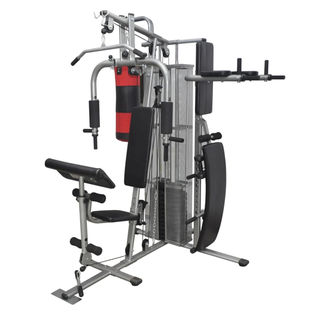 Mega Homegym (Inclusief Dumbbells, Stootzak En Zitbank)