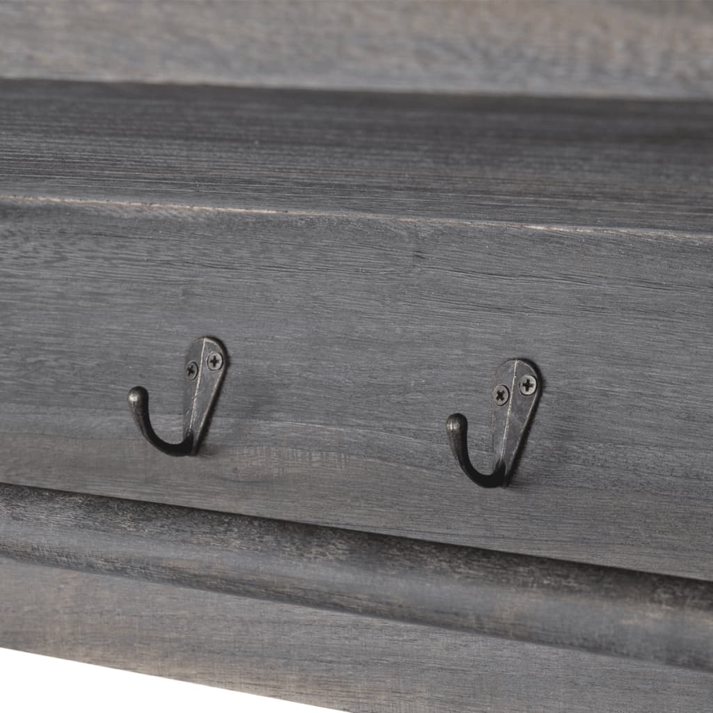 Wandschap 60X23,5X33 Cm Paulowniahout Bruin