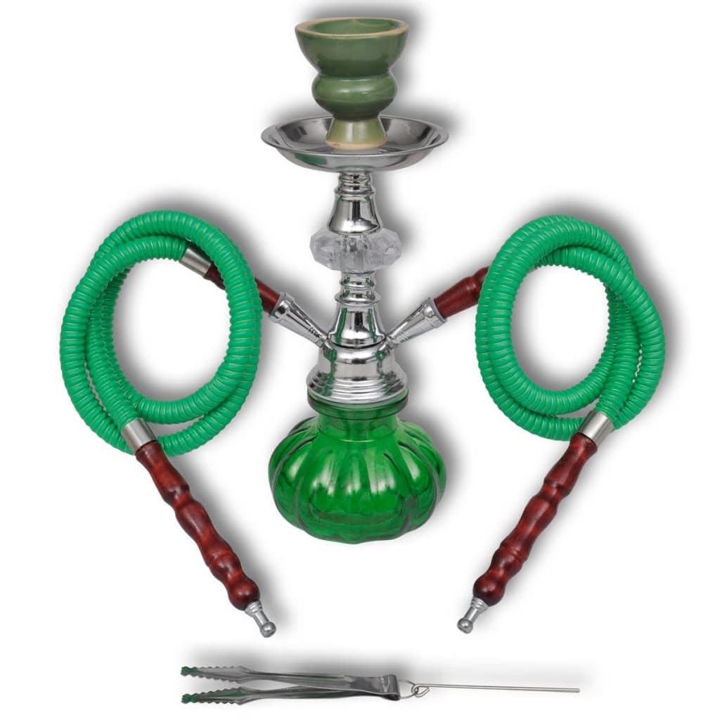 Waterpijp Shisha Met 2 Slangen Groen