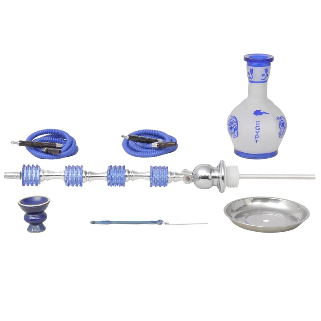 Waterpijp Shisha Met 2 Slangen Blauw Exotisch