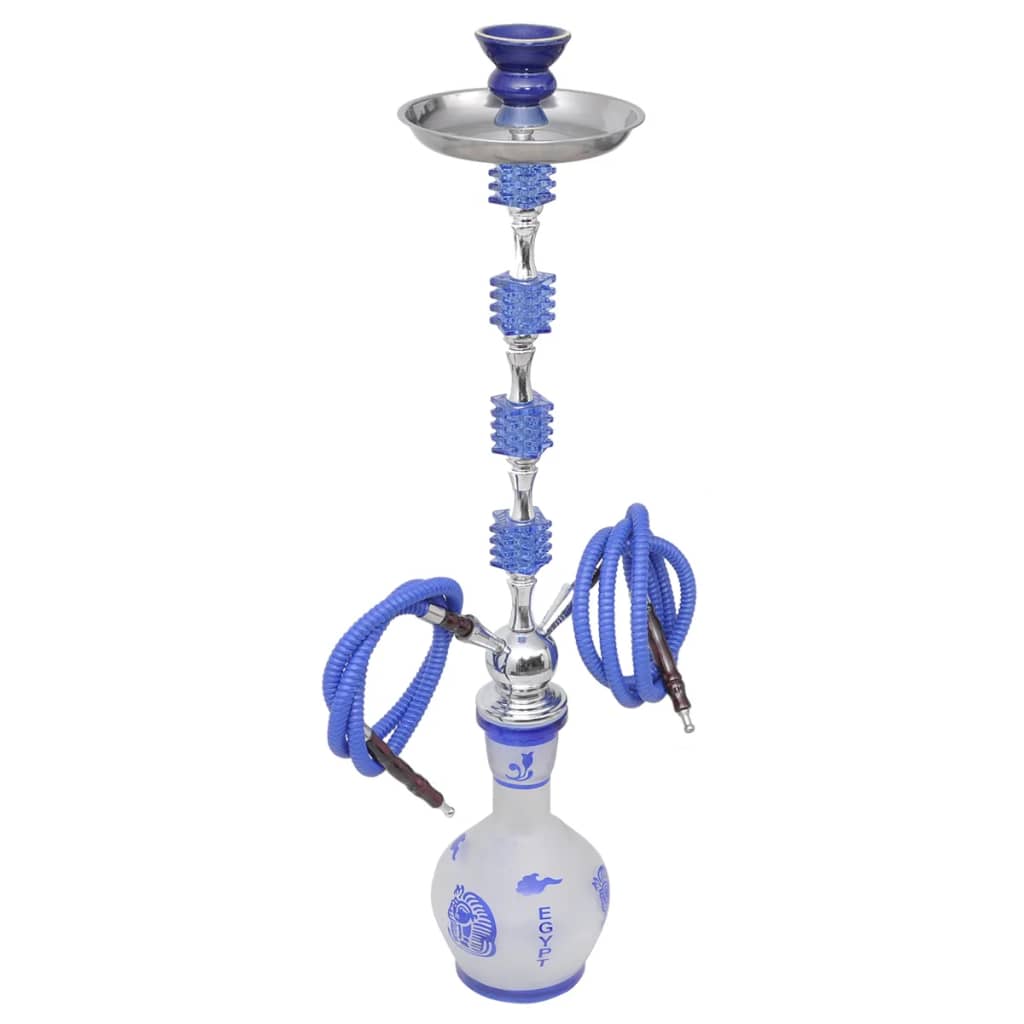 Waterpijp Shisha Met 2 Slangen Blauw Exotisch