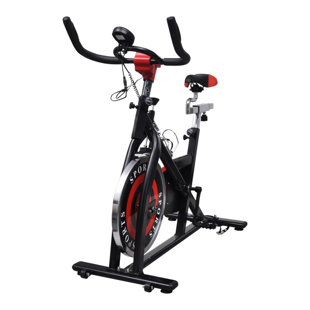 90487 Spinning Bike Fitness Exercise Bike Elliptical Trainer 18 Kg With Pulse