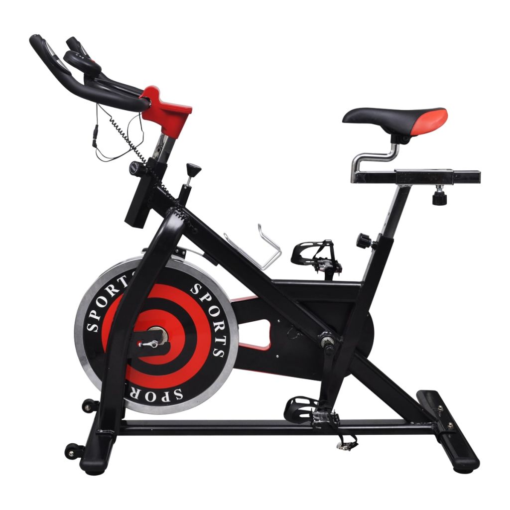 90487 Spinning Bike Fitness Exercise Bike Elliptical Trainer 18 Kg With Pulse