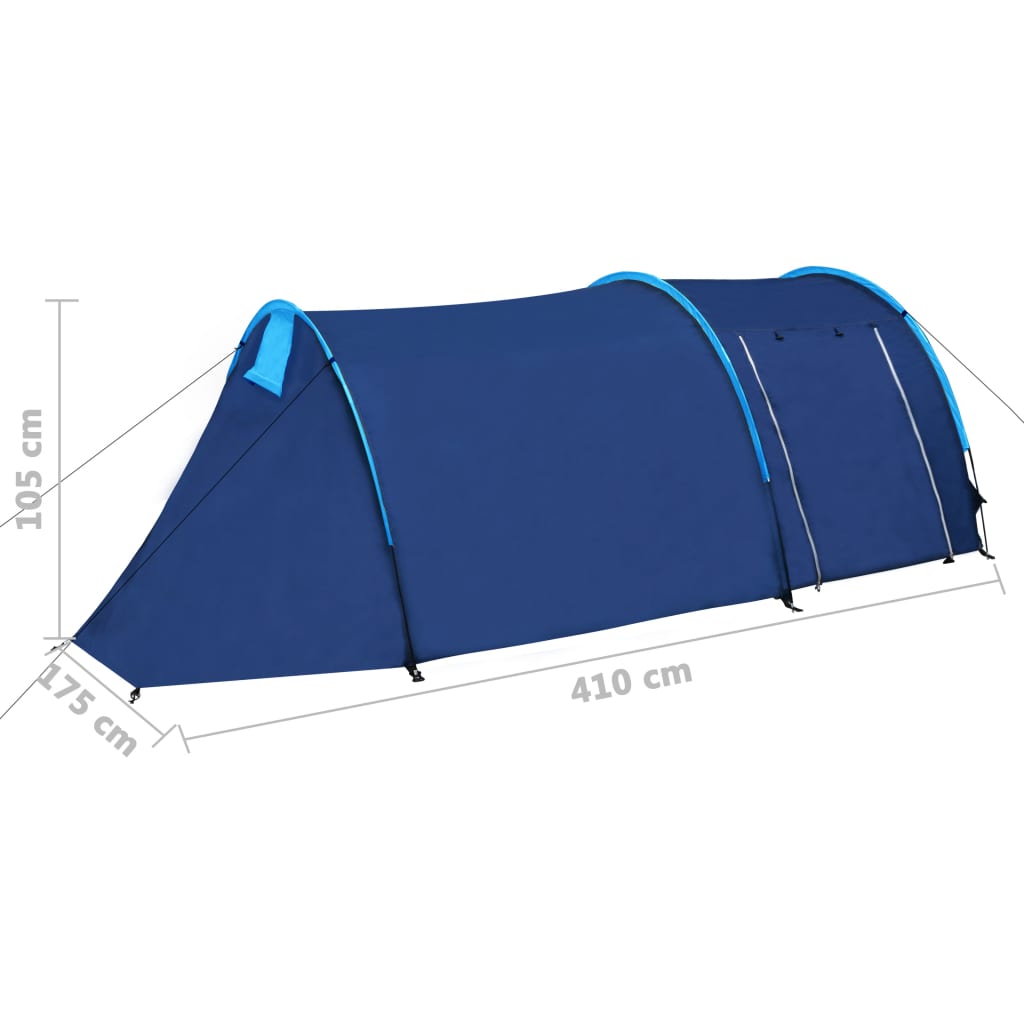 Tent Voor 4 Personen Marineblauw/Lichtblauw