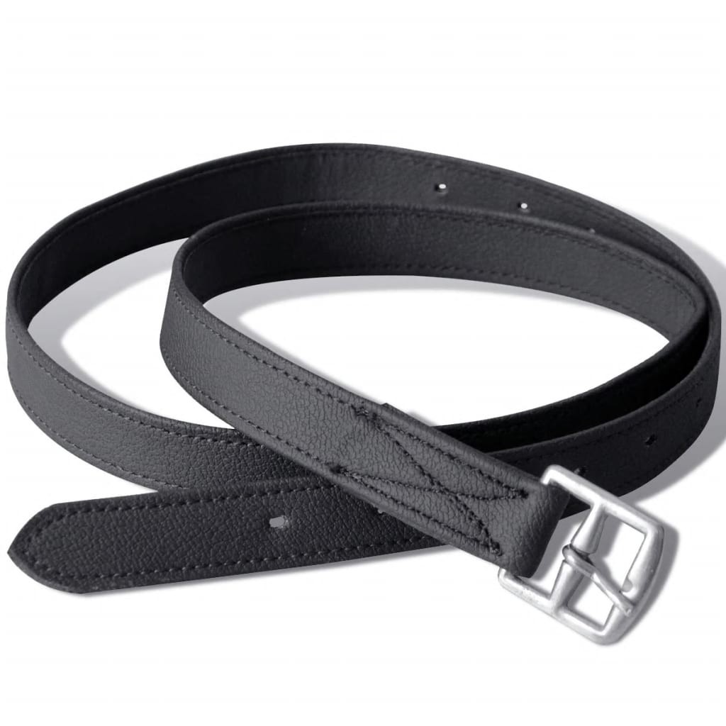 Echt Lederen Paardrijzadel 16" 14 Cm (5-In-1 Set, Zwart)