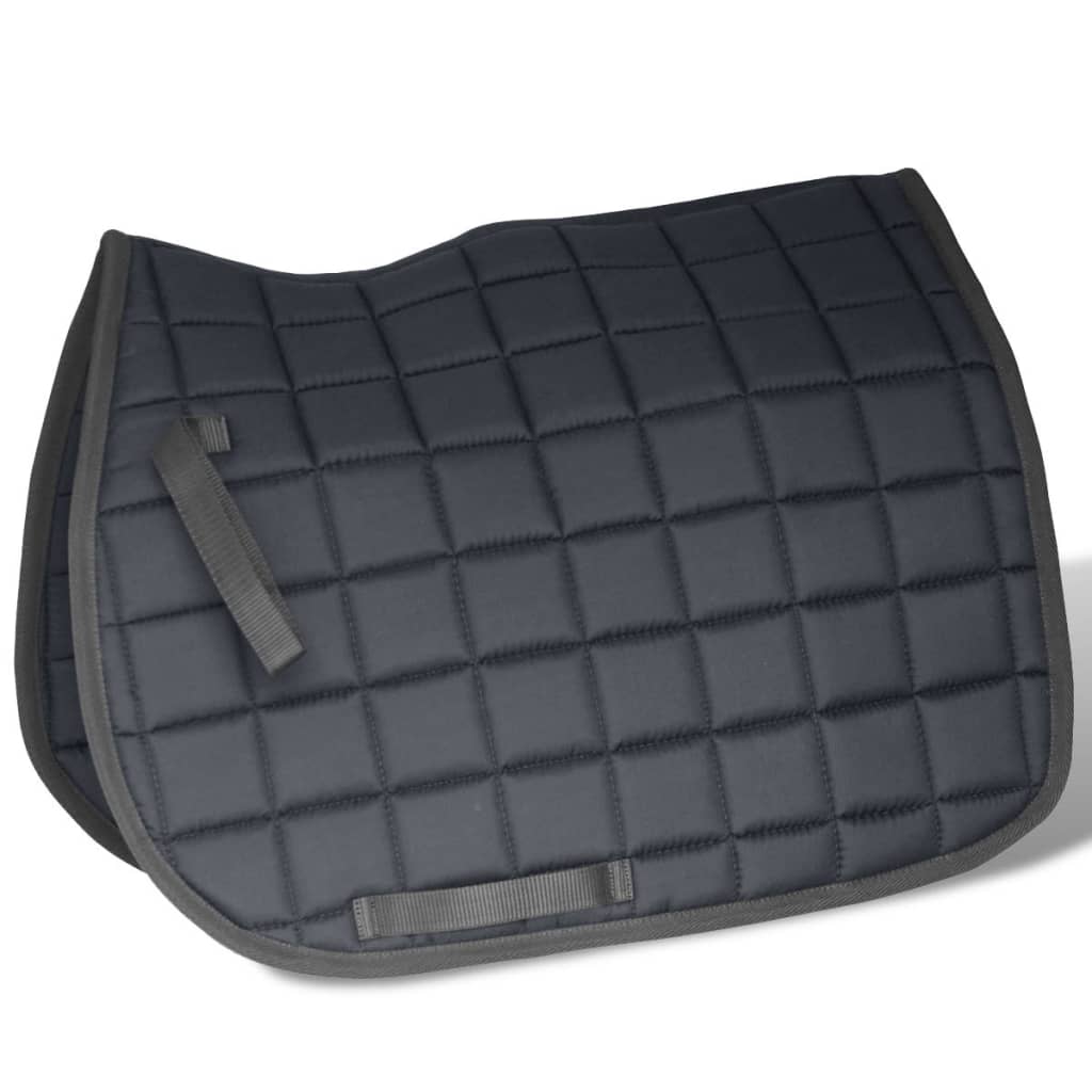 Echt Lederen Paardrijzadel 17,5" 12 Cm (5-In-1 Set, Zwart)
