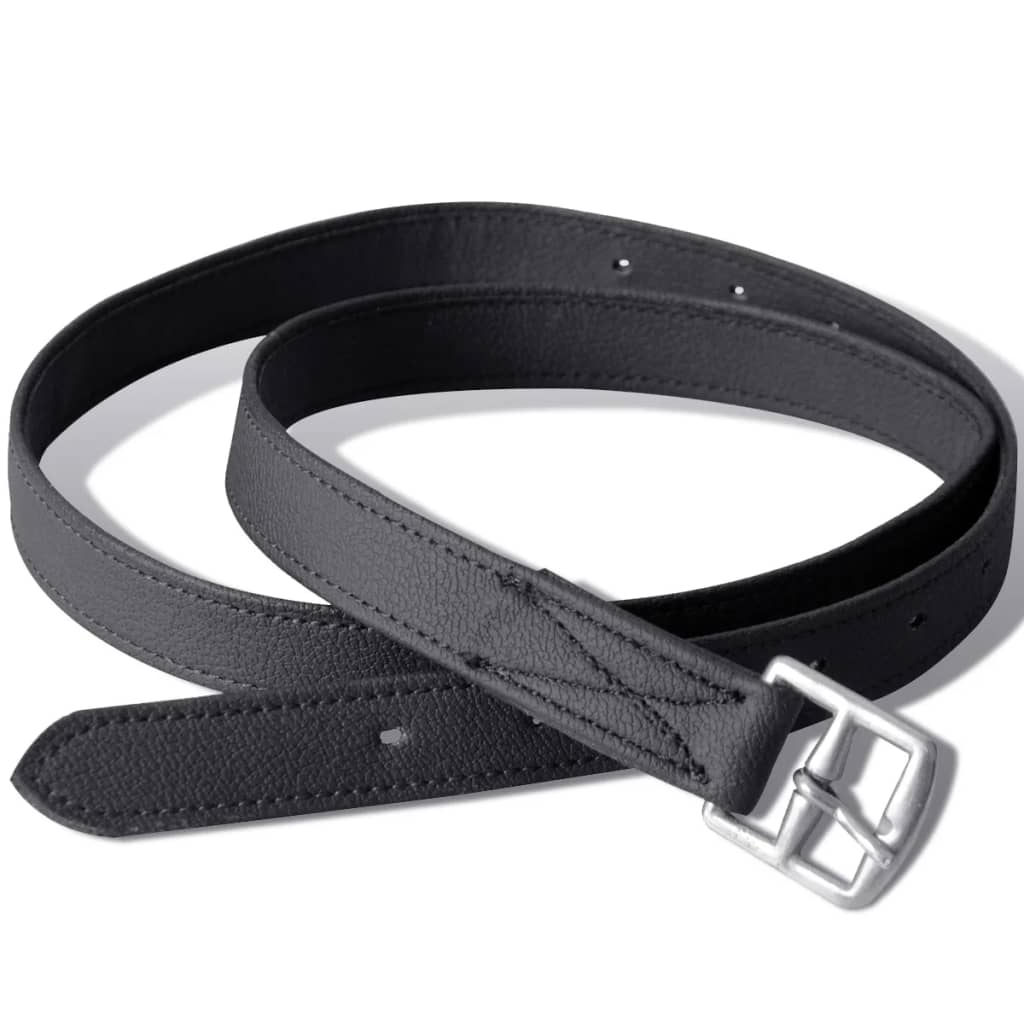 Echt Lederen Paardrijzadel 17,5" 12 Cm (5-In-1 Set, Zwart)
