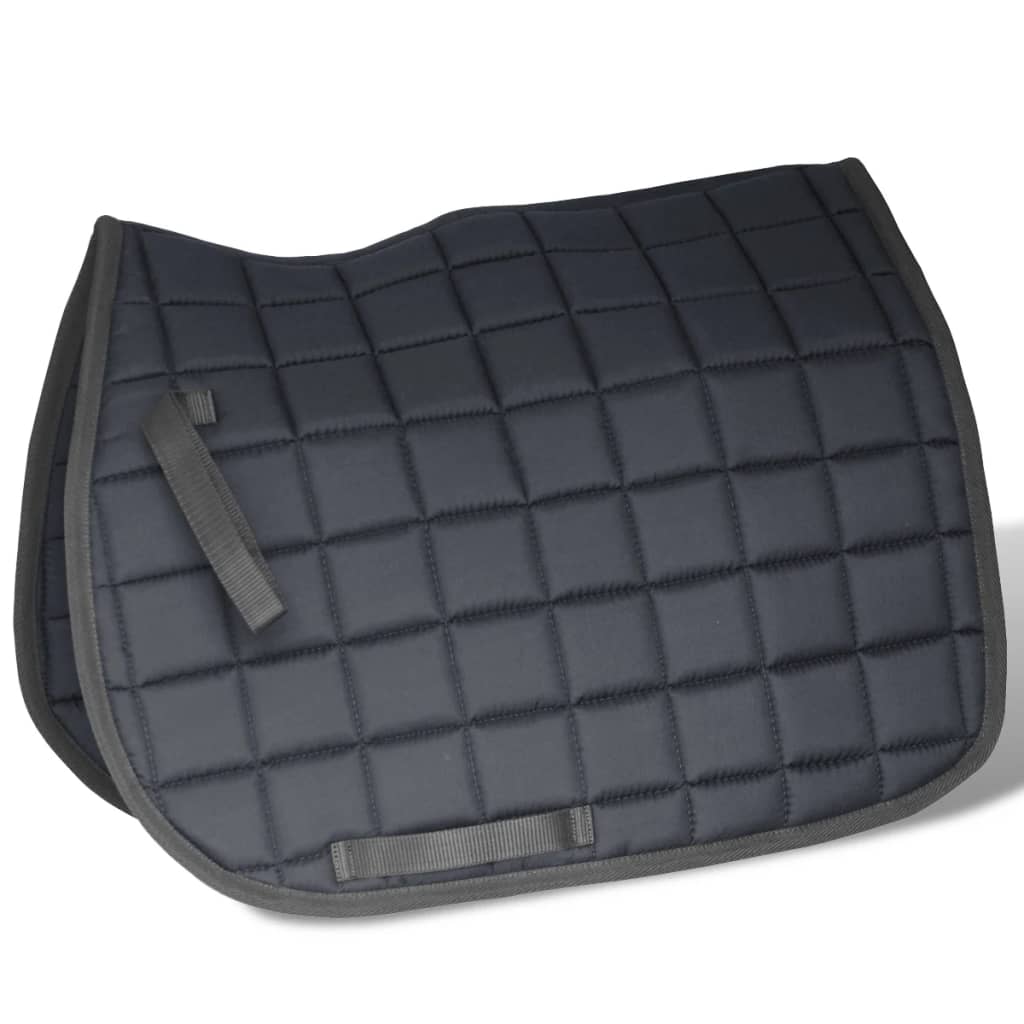 Echt Lederen Paardrijzadel 17,5" 18 Cm (5-In-1 Set, Zwart)