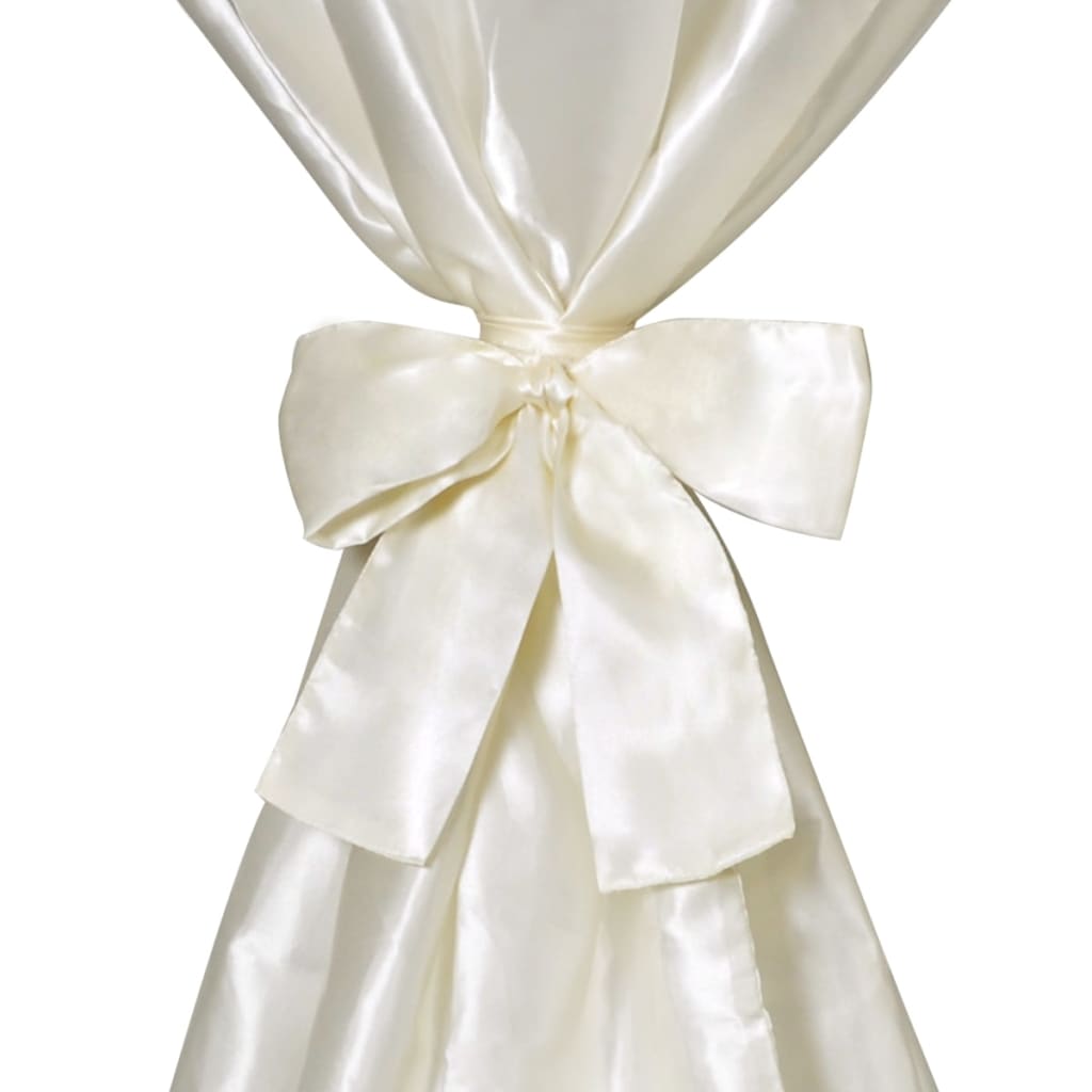 Statafelhoes Met Strik 80Cm Crème (2 Stuks)