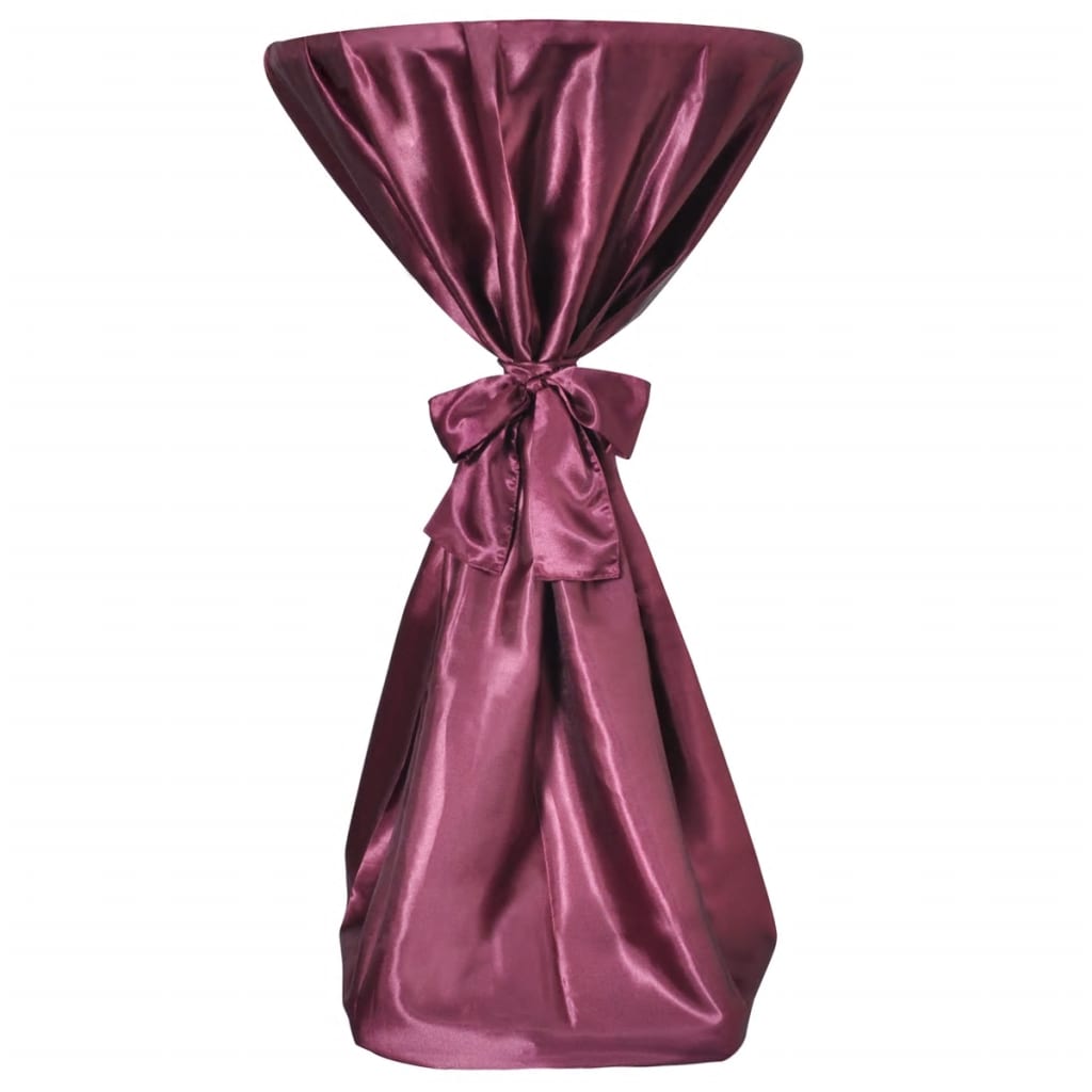 Statafelhoes Met Strik 60Cm Bordeauxrood (2 Stuks)