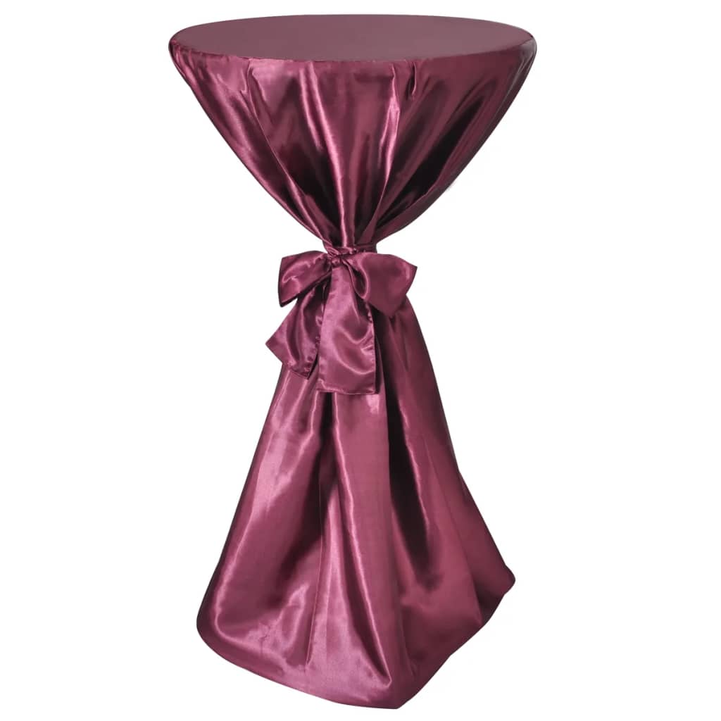 Statafelhoes Met Strik 60Cm Bordeauxrood (2 Stuks)