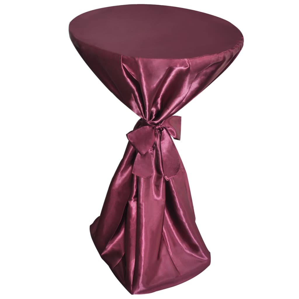 Statafelhoes Met Strik 60Cm Bordeauxrood (2 Stuks)