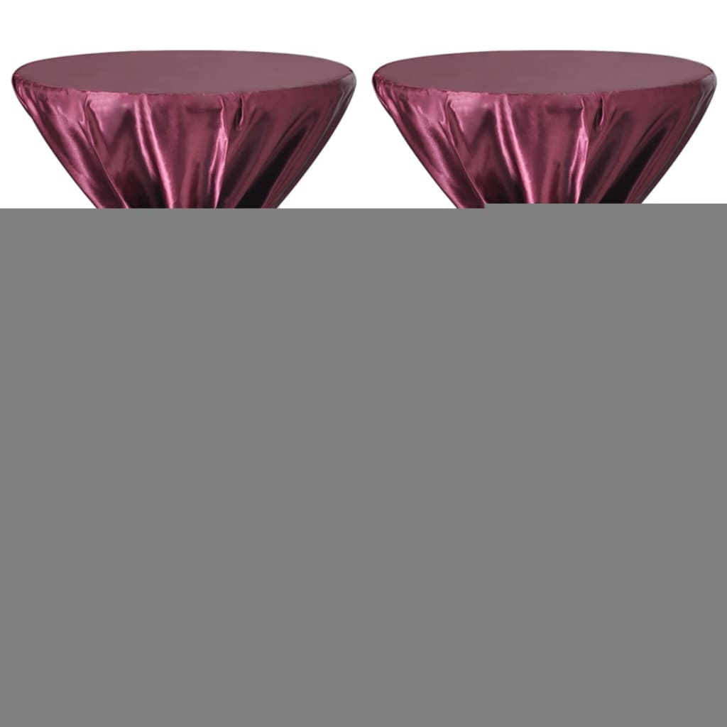 Statafelhoes Met Strik 80Cm Burgundy (2 Stuks)