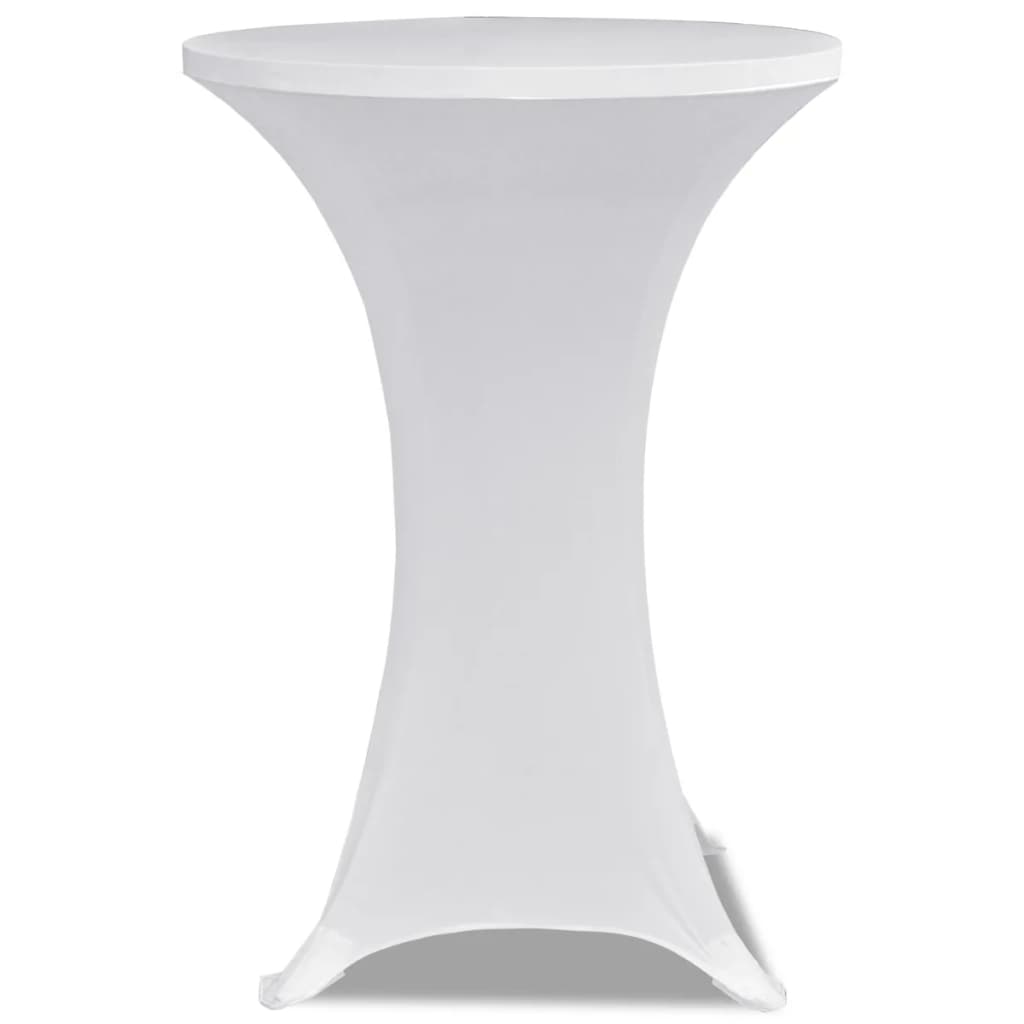 Statafelhoes Stretch Ø80Cm Wit (2 Stuks)