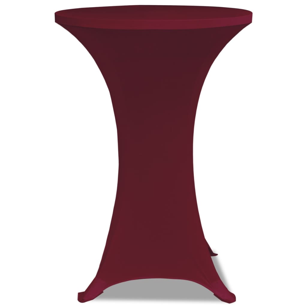 Statafelhoes Stretch Ø80Cm Bordeauxrood (2 Stuks)
