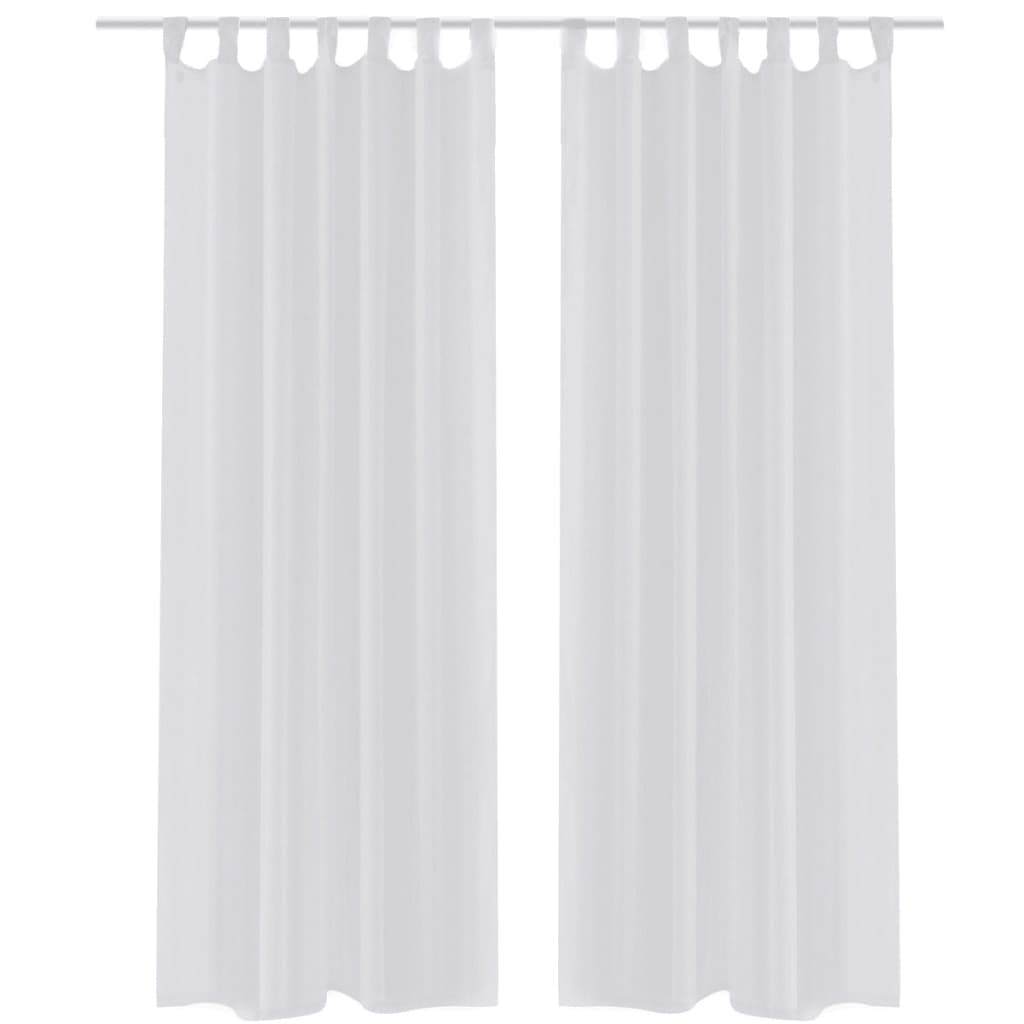 Gordijn Wit 140X175 Cm (2 Stuks)