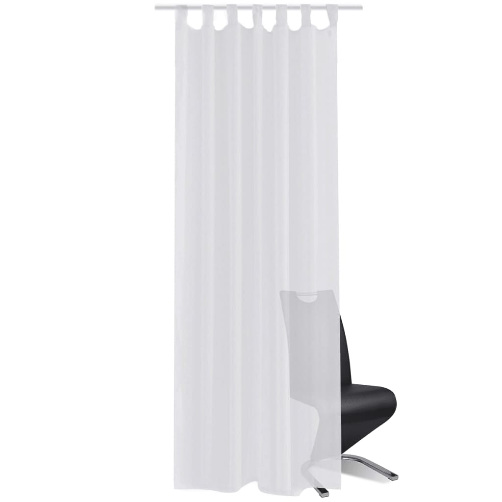 Gordijn Wit 140X175 Cm (2 Stuks)