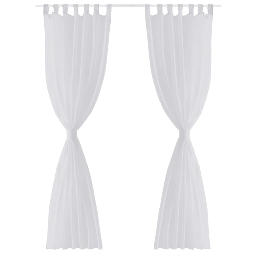 Gordijn Wit 140X175 Cm (2 Stuks)