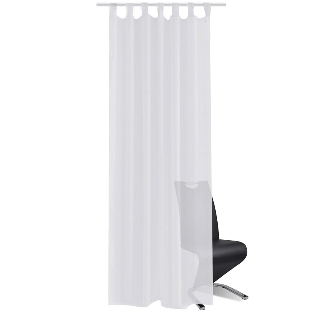 Witte Vitrage 140 X 225 Cm 2 Stuks