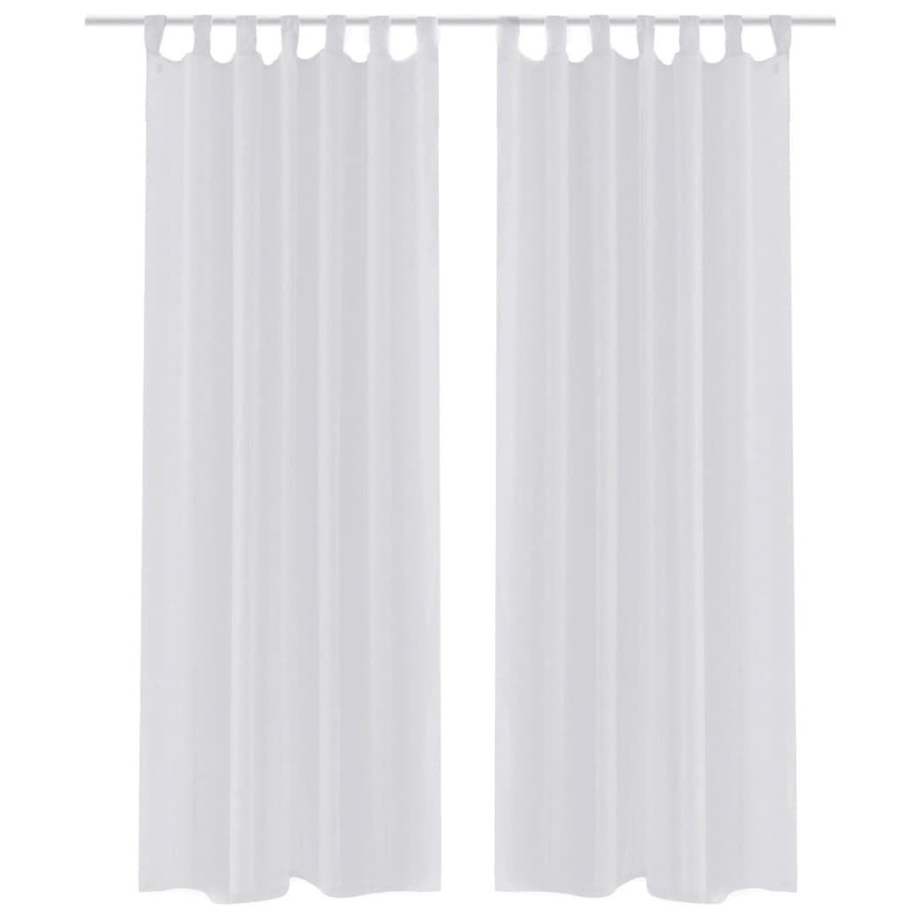 Gordijn Wit 140X245 Cm (2 Stuks)
