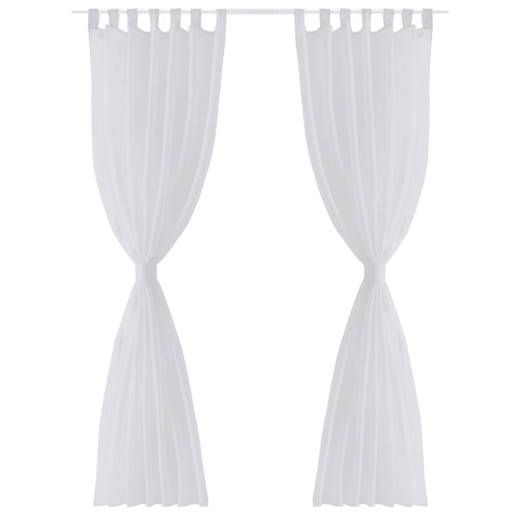 Gordijn Wit 140X245 Cm (2 Stuks)