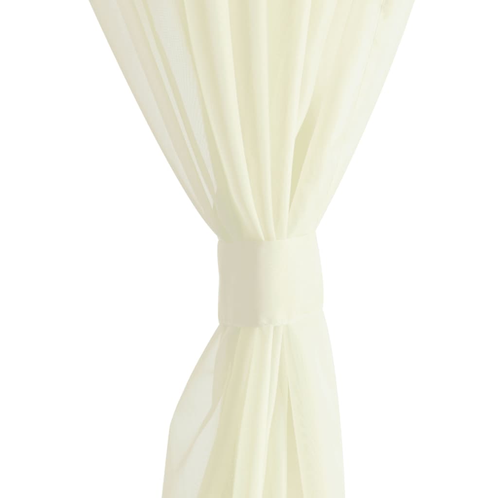 Gordijn Crème 140X175 Cm (2 Stuks)