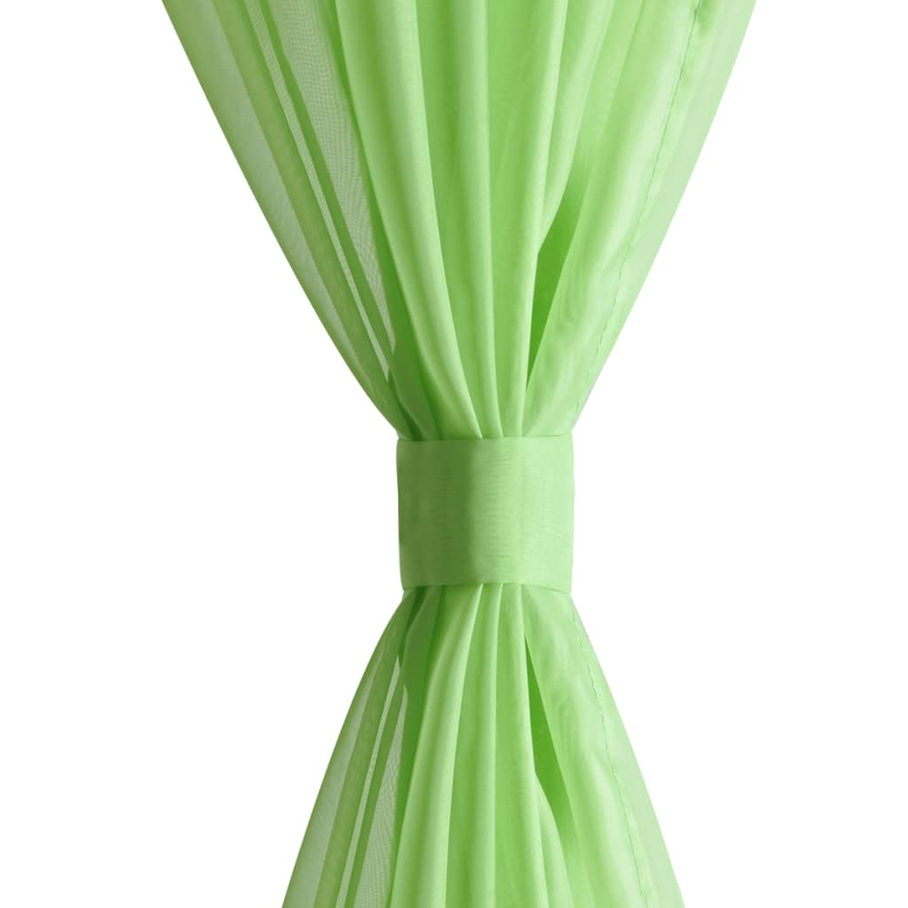 Gordijn Appelgroen 140X175 Cm (2 Stuks)