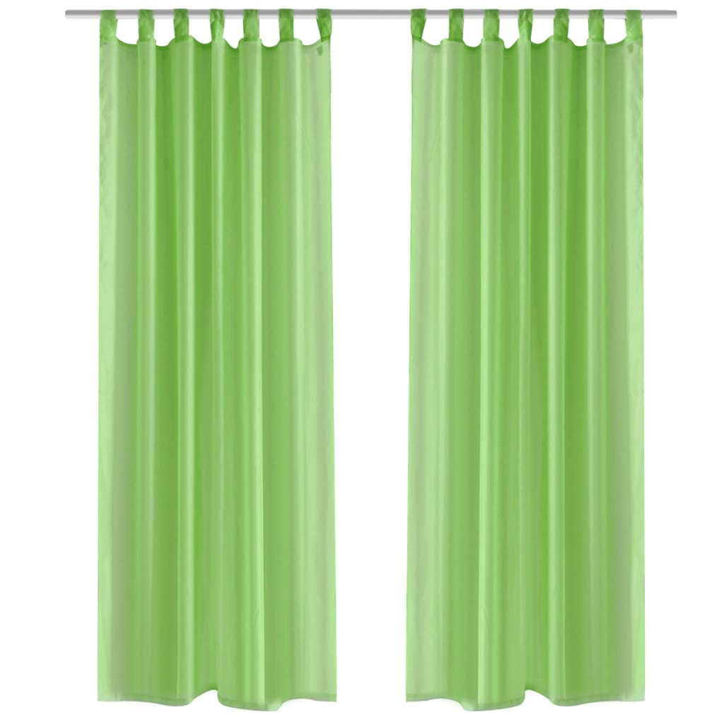 Gordijn Appelgroen 140X225 Cm (2 Stuks)