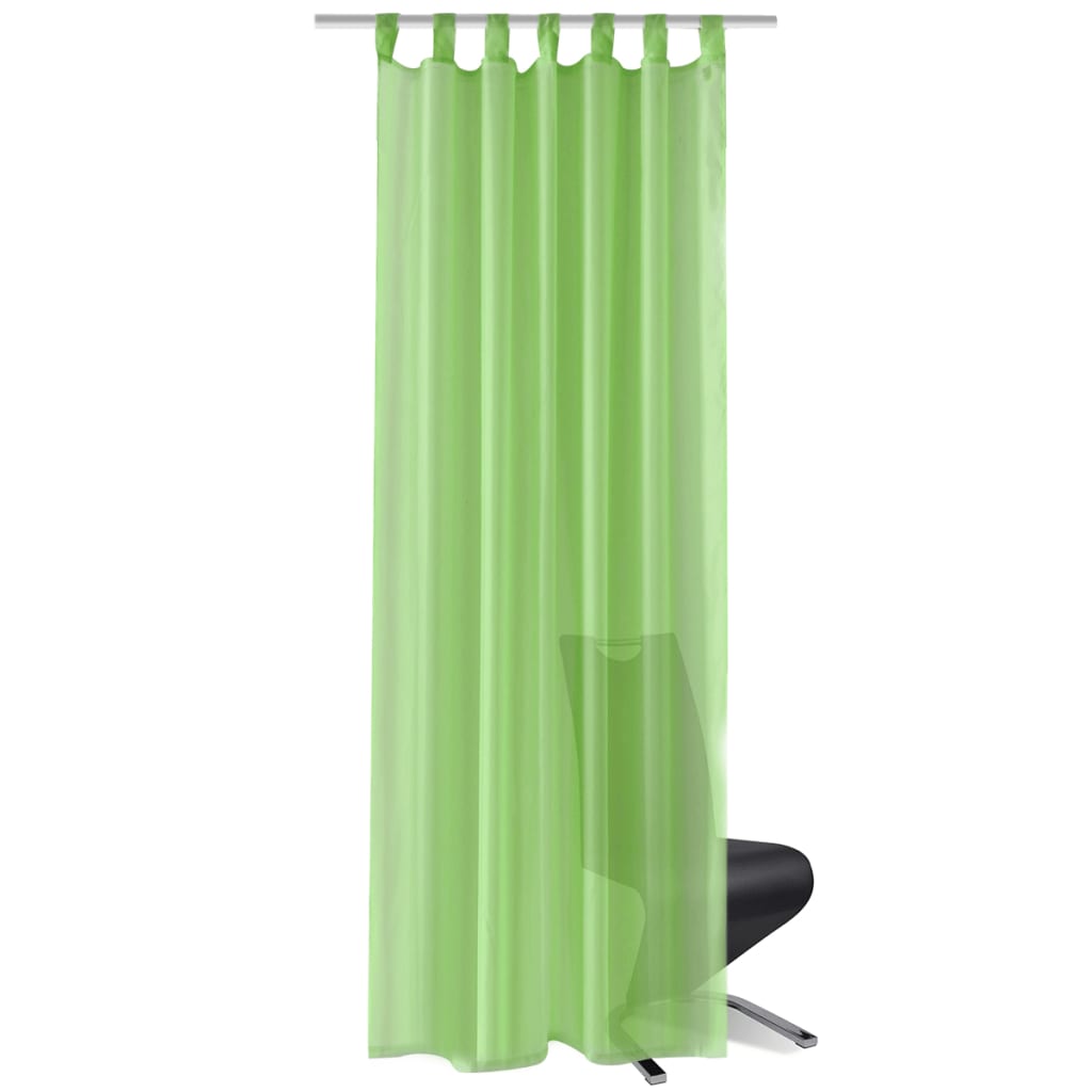 Gordijn Appelgroen 140X225 Cm (2 Stuks)