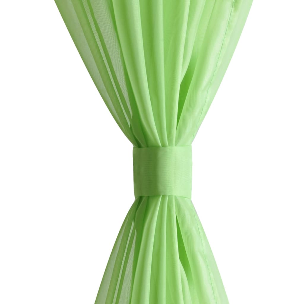 Gordijn Appelgroen 140X225 Cm (2 Stuks)