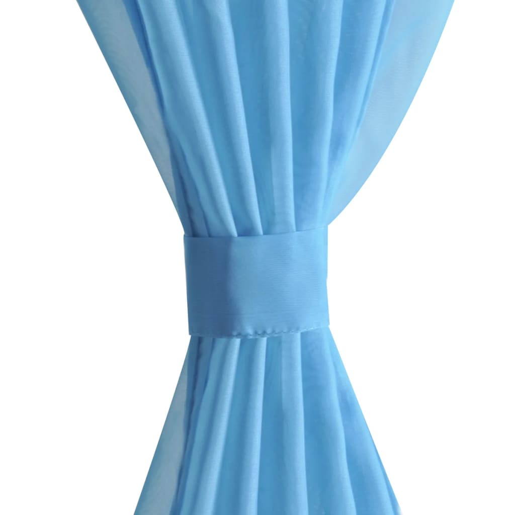 Gordijn Turquoise 140X225 Cm (2 Stuks)