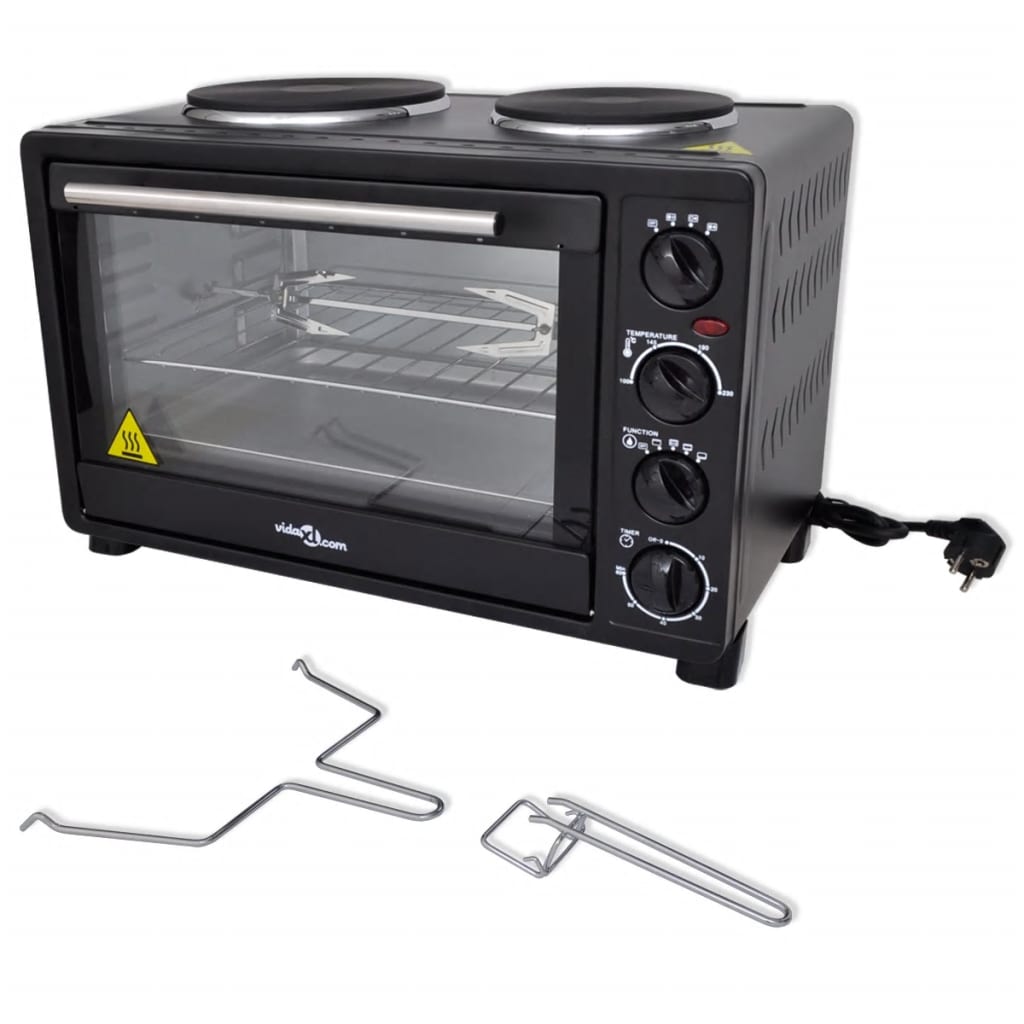 Mini Oven Met Accessoires (Zwart / 30L 3100W)