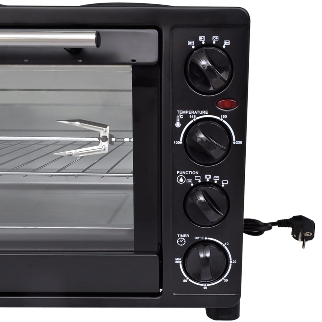 Mini Oven Met Accessoires (Zwart / 30L 3100W)