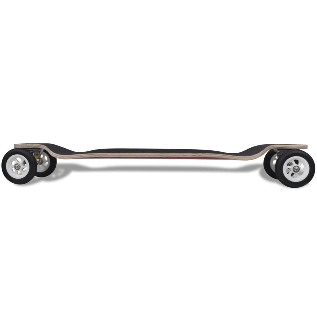 Longboard Drop-Down Met Grote Wielen (Rood / 103 Cm)